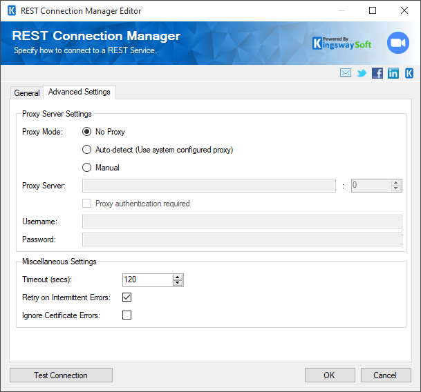 Zoom Connection Manager - Advanced Settings